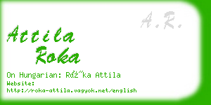 attila roka business card